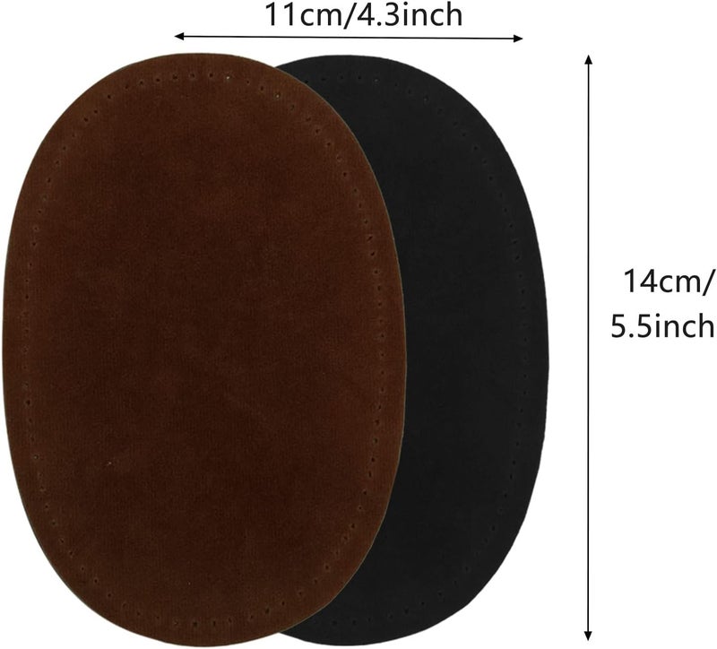 MOONSJONES Elbow Patches for Sweaters, 2-Pcs Sew-On Fabric Jacket Patches Suede Fabric Knee Patch Repair Crafts for Shirts Jackets Trousers - Image 2